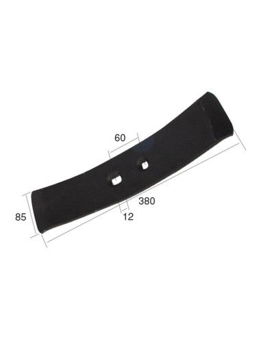 Puntera Reversible 380x85x12mm Distancia entre...