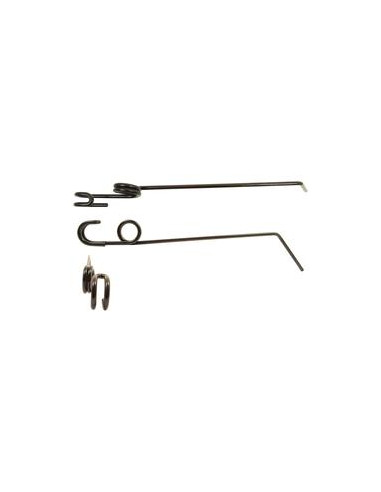 Muelle Rastrillo - Dcha/Izda - Longitud:526mm, Anchura:42mm, Ø8mm - Recambio para Einbock Corresponde a: 15099