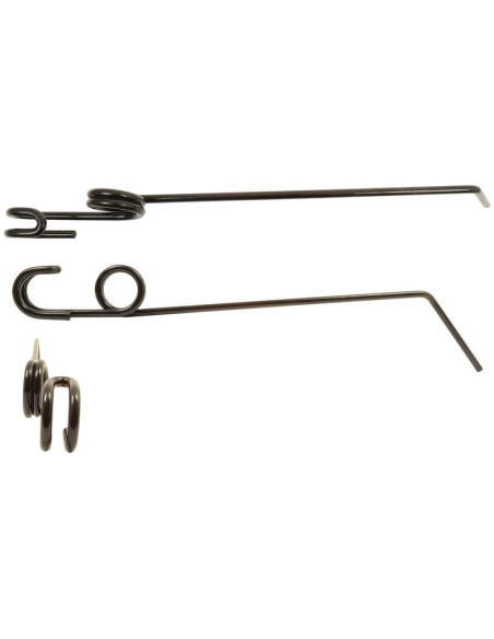 Muelle Rastrillo - Dcha/Izda - Longitud:526mm, Anchura:42mm, Ø8mm - Recambio para Einbock Corresponde a: 15099