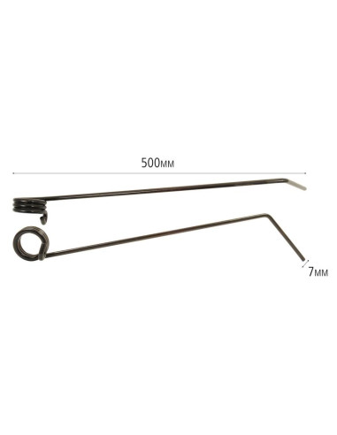 Muelle Rastrillo Longitud:500mm, Anchura Ø7mm -...