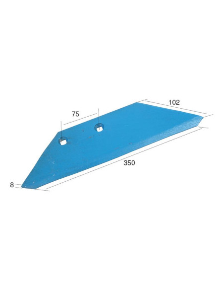 Reja arado 350x8mm Izdo. Corresponde a: 63425009