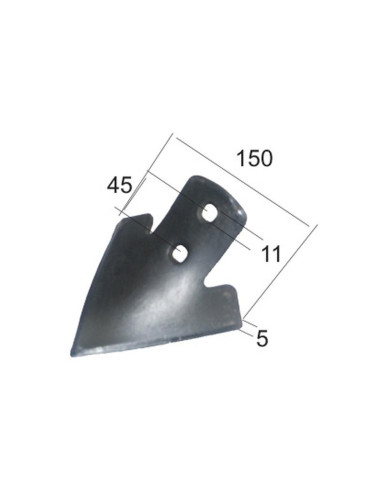 Reja golondrina pequeña 150x5mm - Distancia...
