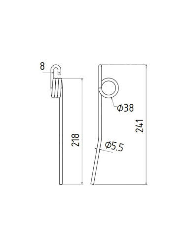 Repuesto de rueda de púas de rastrillo...
