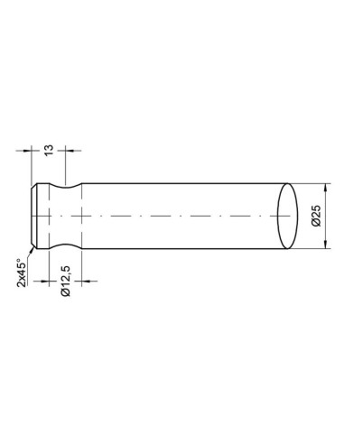 Púa de Carga - Curvada 560mm, (Redondo)...