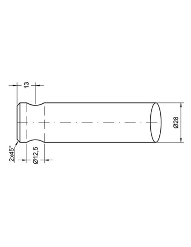 Púa de Carga - Curvada 560mm, (Redondo)...