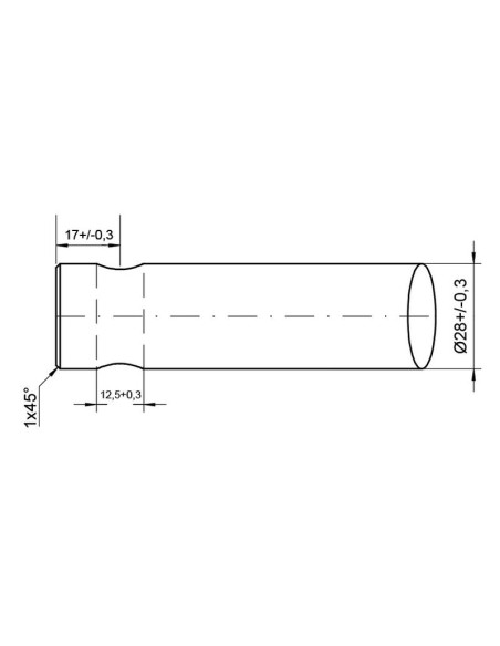 Púa de Carga - Curvada 600mm, (Redondo) Corresponde a: 0454440