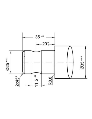 Púa de Carga - Recta 1000mm, (Estrella)...