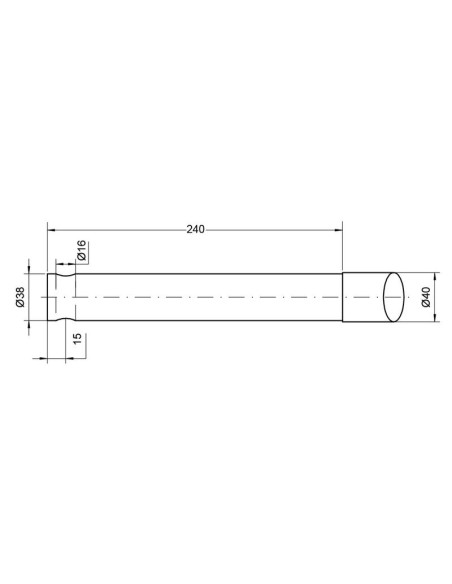Púa de Carga - Recta 1000mm, (Estrella) Corresponde a: 197719