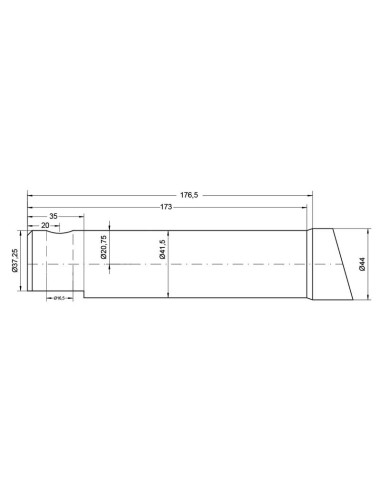 Púa de Carga - Recta 1160mm, (Redondo)...