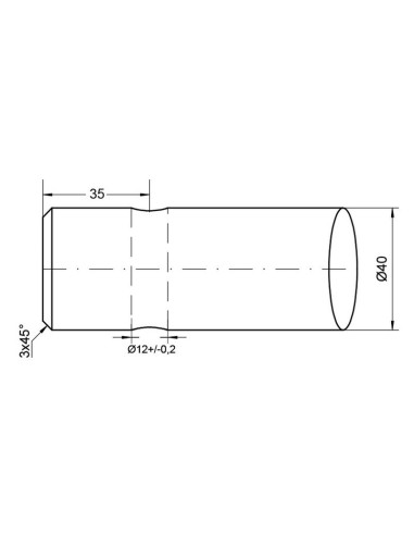Púa de Carga - Recta 1250mm, (Estrella)...