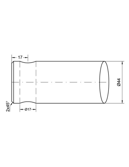 Púa de Carga - Recta 1250mm, (Estrella) Corresponde a: DF045L