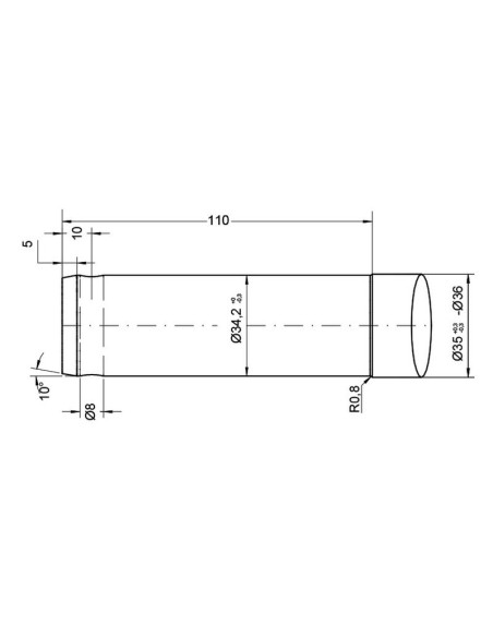 Púa de Carga - Recta 1300mm, (Estrella)