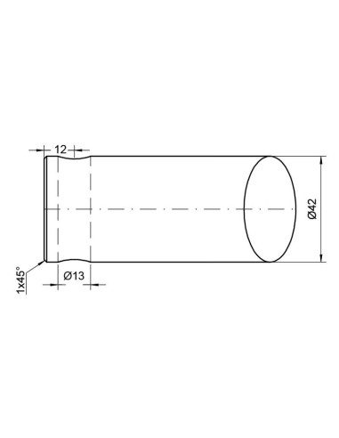 Púa de Carga - Recta 1400mm, (Estrella)