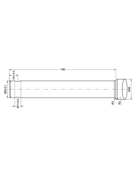 Púa de Carga - Recta 760mm, (Estrella) Corresponde a: 5500004
