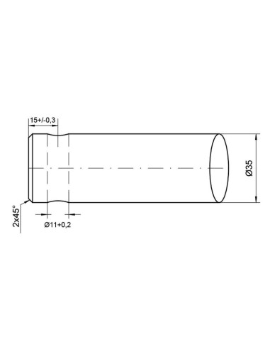 Púa de Carga - Recta 760mm, (Estrella)...