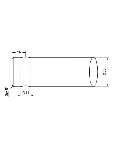Púa de Carga - Recta 760mm, (Estrella)...