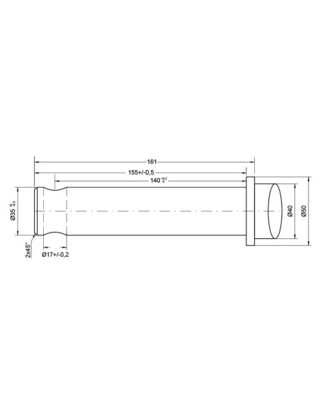 Púa de Carga - Recta 850mm, (Estrella) Corresponde a: DF035ANCIEN