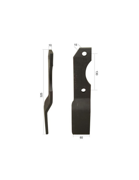 Puntera 340mm. Dcho.Recambio para