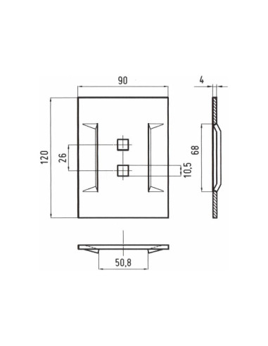 Rascador 120x90x4mm Corresponde a: 48230-91026
