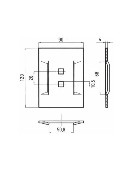 Rascador 120x90x4mm Corresponde a: 48230-91026