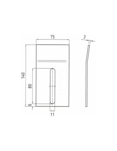 Rascador 140x75x3mm Corresponde a: 52532130