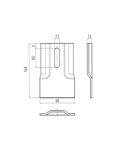 Rascador 140x90x4mm Corresponde a: 60500