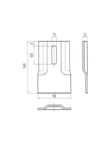 Rascador 140x90x4mm Corresponde a: 60500