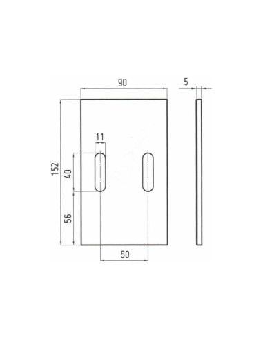 Rascador 152x90x5mm Corresponde a: 300142