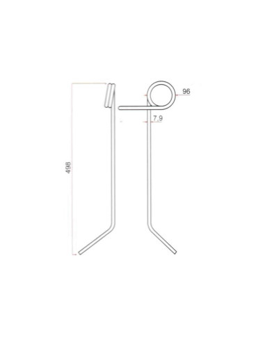 Muelle - Henificador - Izdo. - Longitud Anchura...