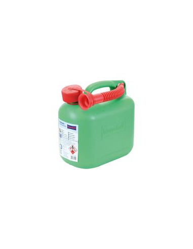 Plástico Bidon - Verde 5 litros (Gasolina Sin Plomo)