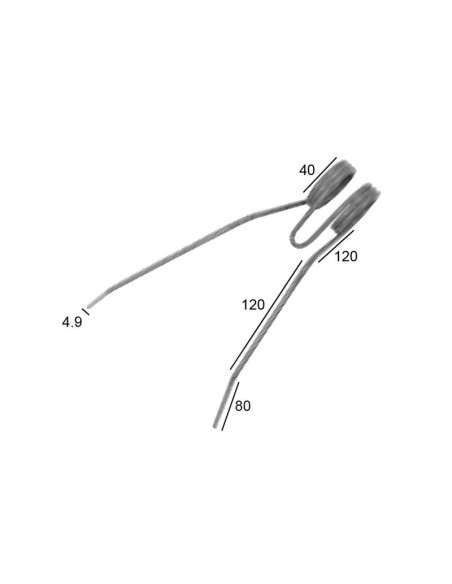 Muelle Trazador - Ø5mm, Longitud: 275/250mm Corresponde a: 494813