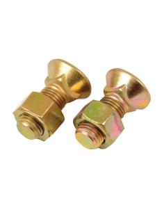 Tornillo Redondo Cuello Cuadrado - 3/8'' x 25mm,... 2