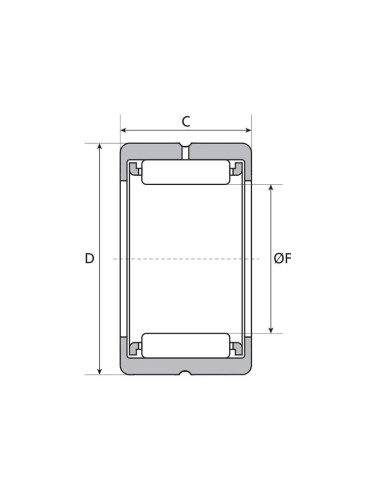 Sparex Rodamiento de agujas (162416)