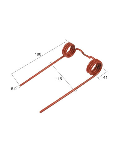 Muelle pick-up - - - Longitud:190mm,...