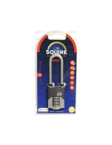 Squire 40/2.5 COMBI Candado con Combinación...
