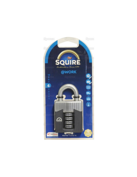 Squire 45 COMBI Candado Warrior, Anchura del cuerpo: 45mm (Clasificación de seguridad: 6)