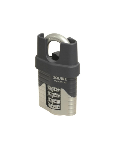 Squire 50CS COMBI Candado con Combinación Vulcan, Anchura del cuerpo: 50mm (Clasificación de seguridad: 6)