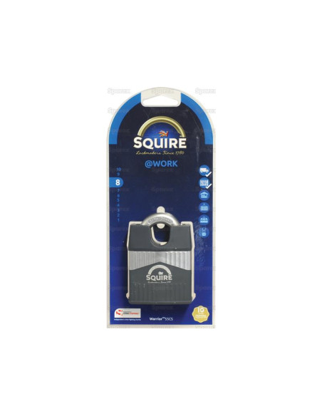 Squire 55CS Candado Warrior, Anchura del cuerpo: 55mm (Clasificación de seguridad: 8)