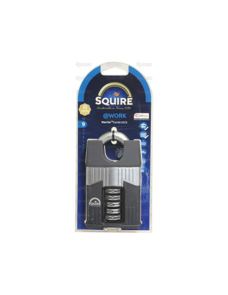 Squire 65CS COMBI Candado Warrior, Anchura del cuerpo: 65mm (Clasificación de seguridad: 8)