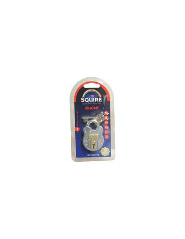 Squire Old English Padlock - Acero, Anchura del cuerpo: 38mm (Clasificación de seguridad: 2)