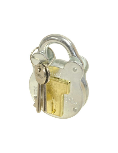 Squire Old English Padlock - Acero, Anchura del cuerpo: 51mm (Clasificación de seguridad: 3)