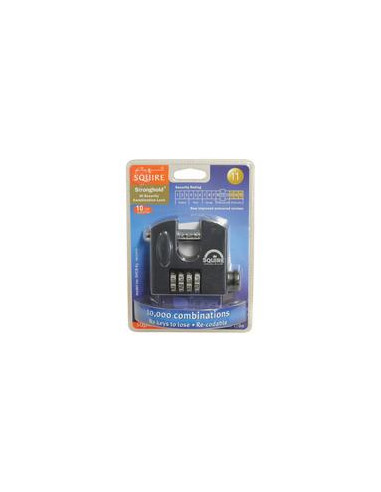 Squire Recodable Stronghold Padlock - Latón, Anchura del cuerpo: 65mm (Clasificación de seguridad: 6)