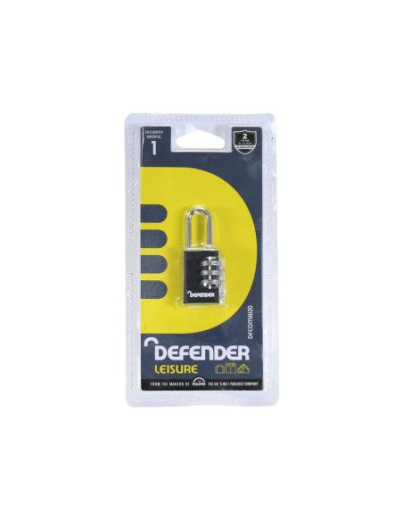 Squire Recodable Toughlock Combination Padlock - Die Cast, Anchura del cuerpo: 20mm (Clasificación de seguridad: 1)