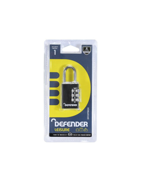Squire Recodable Toughlock Combination Padlock - Die Cast, Anchura del cuerpo: 30mm (Clasificación de seguridad: 2)