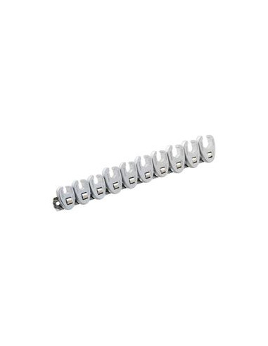 10 pza. de 3/8'' 6 PT. Juego de llave de pata de gallo (métrico)