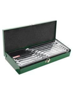 12 pza. Juego de llaves de trinquete reversible...