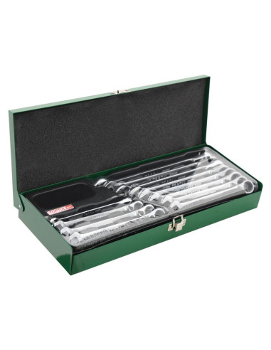 12 pza. Juego de llaves de trinquete reversible...