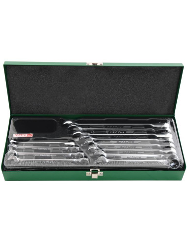 12 pza. Juego de llaves de trinquete reversible...