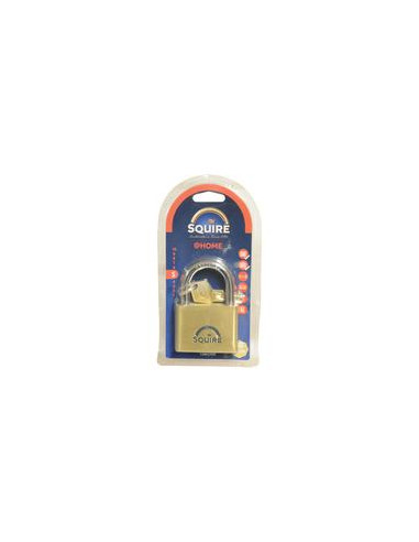 Squire Solid Brass Lion Range Padlock - Key Alike - Latón, Anchura del cuerpo: 60mm (Clasificación de seguridad: 5)