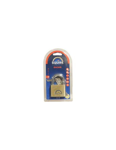 Squire Solid Brass Lion Range Padlock - Latón, Anchura del cuerpo: 51mm (Clasificación de seguridad: 4)